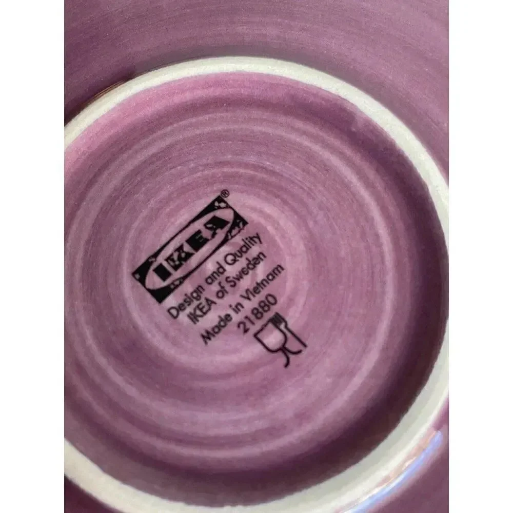 IKEA PLUM PURPLE‎ EGGPLANT Dinner PLATE 9” Dinning Ceramic Pottery Glazed Rare
